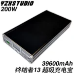 yzxstudio Terminator 13 Iron Man mobile power notebook super fast charging treasure color screen coulomb smart PD200W