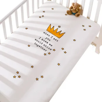 Baby Crib Fitted Sheet 100% Cotton Newborn Set Cot Sheets Infant Bedding Bedspread Mattresses Cribs Sheet Set
