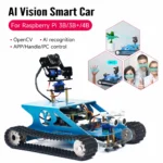 Smart Tank Robot Car Kit for Raspberry Pi 4B DIY Programmable Education with Teens Adults AI Electronic Set Compatible Arduino