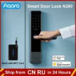 Original Aqara N200 Smart Door Lock Fingerprint Door Locks Bluetooth Password NFC Unlock Smart Lock Work With HomeKit Mijia Home