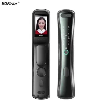 Biometric Fingerprint Smart Lock Built-in Camera Security Home Anti-theft Password Electronic Locks With Keys IC Card APP Remote