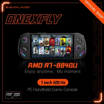 Onexfly 7 Inch 120 Hz Handheld PC Game Console AMD R7-8840U Pocket Laptop Steam 3A Game Win11 Computer OneXplayer Official Store