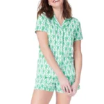 kf-Sd8de4e4a10fe42b18d0261a4120790ebU-Rainbow-Monkey-Print-Comfy-Lounge-Pajama-Y2K-Vintage-Short-Sleeve-Blouse-Shirt-Top-Shorts-2-Piece