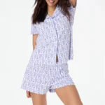 kf-Sd8de4e4a10fe42b18d0261a4120790ebU-Rainbow-Monkey-Print-Comfy-Lounge-Pajama-Y2K-Vintage-Short-Sleeve-Blouse-Shirt-Top-Shorts-2-Piece