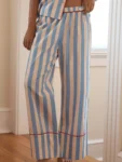 kf-S44b9a7989dbd48fdbf8b6ee098a586f8n-Womens-Y2K-2Pieces-Underwear-Striped-Pajama-Set-Short-Sleeve-Lapel-Collar-Shirts-Elastic-Waist-Long-Pants