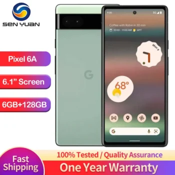 Google Pixel 6a 5G 6.1" 6GB RAM 128GB ROM NFC Google Tensor eSIM Octa Core Unlocked Android Original 6a Cell Phone