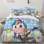 kf-Saf92137058f64b0193aaac63712f87112-Children-Kids-baby-Pink-Bedding-Sets-Queen-King-Size-Cartoon-Unicorn-White-Soft-Duvet-Cover-Single