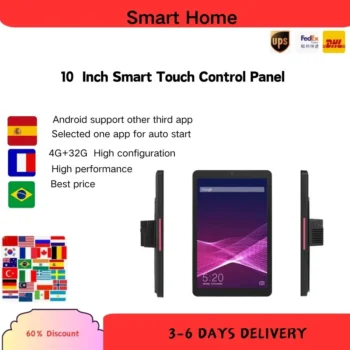 10 inch Smart home control panel Android POE touch screen controller on wall POE RJ485 SMART APP TUYA