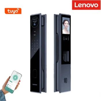 LENOVO tuya app large screen 3D face recognition smart lock visual cat eye video intercom code lock home door fingerprint lock