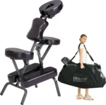 Folding Full Body Massage Chair, Coffee, 11" x 14" x 39"