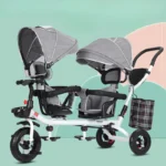 kf-S13137eabc5e841278a2e19cdb09d857e9-Children-s-Double-Stroller-Multifunctional-Two-way-Baby-Stroller-Twins-Stroller-Double-Folding-Three-wheel-Car