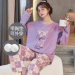 kf-Se264a59f03b24ac292a61864a4b25d59t-Big-Size-M-3XL-Women-Pajamas-Set-Spring-and-Autumn-Knited-Cottton-Long-Sleeve-Pyjamas-Female