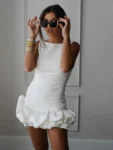 kf-Scb964a5284d04293ad4dd8ed8bd625b8H-Sexy-White-Pleated-Ruffles-Mini-Dresses-Women-Chic-Round-Neck-Sleeveless-Slim-Fit-Short-Dress-2024