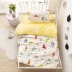 3Pcs/Set Baby Girl Boy Bedding Pure Cotton Set Newborns Infant Children Crib Bed Linen Include Quilt Cover Pillowcase Sheet