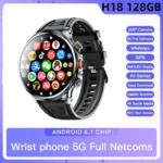 New H18 Smart Watch 4G Android System GPS WIFI SIM Card Smartwatch 1.95'' Large Spherical Screen HD Side Camera for Men