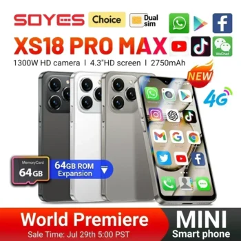 World Premiere SOYES XS18 Pro Max Mini Smartphone 2750mAh 4.3" Global 4G Android8.1 With Battery Facial Recognition GPS Small