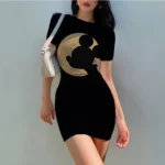 kf-Sff4a35f52a1a43459811b03a619ec21cb-Summer-Evening-Dress-Dress-Disney-Minnie-Mickey-Mouse-Girls-Casual-Dress-Party-Kid-Adult-Parent-Child
