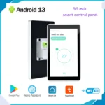 New 5.5 Inch Wall Mounted Smart Home Control Panel Android 13 POE Tablet 2G+32G Tuya Alexa Google Play Store Homeassistant