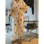kf-S5468883b6b994ebab3d0c7dca33241b9u-Number-Sleepwear-Women-Pajama-Sets-Korean-Piiama-Pocket-Night-Wears-Autumn-Pants-Sets-2-Pieces-Button
