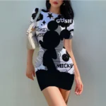 kf-Sff4a35f52a1a43459811b03a619ec21cb-Summer-Evening-Dress-Dress-Disney-Minnie-Mickey-Mouse-Girls-Casual-Dress-Party-Kid-Adult-Parent-Child