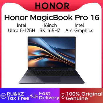 Honor Laptop MagicBook Pro 16 16-inch 2024 Intel Core Ultra5 16GB/24GB 1TB/2TB 165Hz 3K high-brush gaming screen laptop