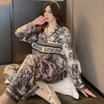 kf-S534868e611194507860cbefd4526c594K-Spring-Autumn-New-Satin-Silk-Pajamas-for-Women-Fashion-Long-Sleeve-Long-Pants-High-Grade-Elegant