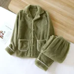 kf-S14a11462e6464be6bd1585c04d4b4bccD-2024-Couple-Winter-Flannel-Pajama-Set-Men-s-and-Women-s-Coral-Plush-Thick-Solid-Long