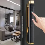 kf-S03ff5b1e72744d63a5c9d1157a0daea11-Golden-Smart-Door-Lock-with-Built-in-Surveillance-Camera-and-Automatic-Fingerprint-Door-Lock