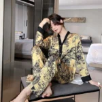 kf-Sdffd0ea46c5648ed8279033d1385be14x-Lisacmvpnel-Ice-Silk-Pajamas-Women-s-Spring-And-Autumn-Long-Sleeved-Cardigan-High-Quality-Printing-Suit