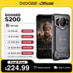 World Premiere DOOGEE S200 5G Rugged Phone 6.72" 120Hz Display 12GB RAM 256GB ROM 100MP AI Main Camera 10100mAh Android 14 NFC