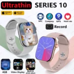 2024 New For Apple Watch 10 Smart Watch 4G Memory Music Video BT Call Compass IP68 Waterproof NFC Smartwatch For TWS Earphones