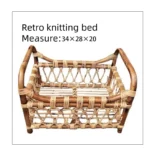 Newborn Photography Props Boy Vintage Woven Rattan Basket Baby Photo Shoot Furniture Posing Chair Photo Bebe Accessoire Bed