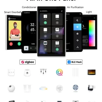 5Inch TUYA Smart home OEM smart APP WIFI zigbee Alexa US central Control Panel