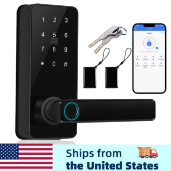 Smart Door Lock Digital Electronic Lock with Code Passcode, Electric Door Knob, Biometric Handle, Bedroom Doors