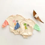 ma&baby 0-18M Newborn Infant Baby Boy Girl Romper Cute Dinosaur Print Long Sleeve Jumpsuit Fall Spring Clothing