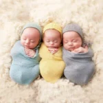 Newborn Baby Photography Props 150x40cm Blanket Wraps Infant Material of Gauze Knit Stretch Wrap Photo Wraps Cloth Accessories